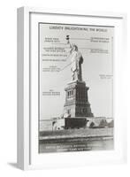 Diagram of Statue of Liberty-null-Framed Art Print