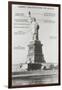 Diagram of Statue of Liberty-null-Framed Art Print