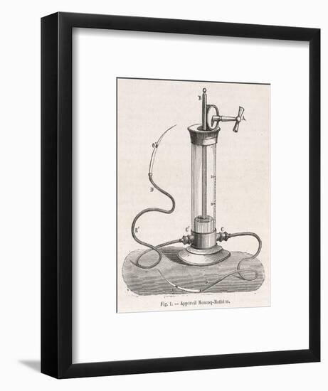 Diagram of the Apparatus Used by Moncoq-Mathieu for Transfusing Blood-null-Framed Art Print