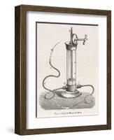 Diagram of the Apparatus Used by Moncoq-Mathieu for Transfusing Blood-null-Framed Art Print