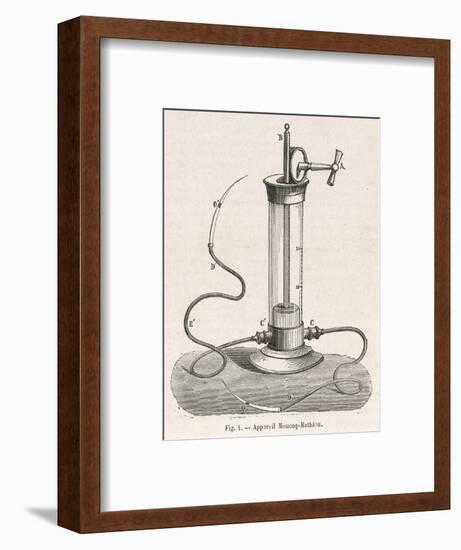 Diagram of the Apparatus Used by Moncoq-Mathieu for Transfusing Blood-null-Framed Art Print