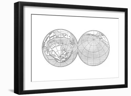 Diagram of the Earth During the Carboniferous Period, 1922-null-Framed Giclee Print