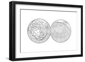 Diagram of the Earth During the Carboniferous Period, 1922-null-Framed Giclee Print