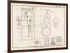 Diagram of the Inner Workings of a Clock-null-Framed Art Print