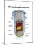 Diagram of the Partially Melted Nuclear Reactor at Three Mile Island, April 1979-null-Mounted Art Print