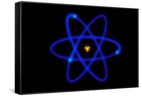 Diagram of the Structure of the Atom-David Parker-Framed Stretched Canvas