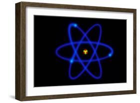 Diagram of the Structure of the Atom-David Parker-Framed Photographic Print