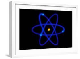 Diagram of the Structure of the Atom-David Parker-Framed Photographic Print