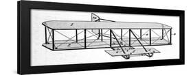 Diagram of the Wright Brothers' Aeroplane-null-Framed Art Print