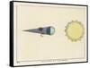Diagram Showing an Eclipse of the Moon-Charles F. Bunt-Framed Stretched Canvas