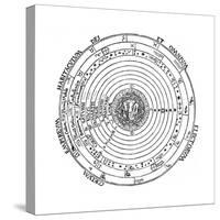 Diagram Showing Geocentric System of Universe, 1539-Petrus Apianus-Stretched Canvas