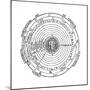 Diagram Showing Geocentric System of Universe, 1539-Petrus Apianus-Mounted Giclee Print