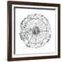 Diagram Showing Geocentric System of Universe, 1539-Petrus Apianus-Framed Giclee Print