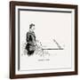 Diagram Showing How to Execute the Perfect Forehand Stroke, 1902-null-Framed Giclee Print