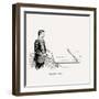 Diagram Showing How to Execute the Perfect Forehand Stroke, 1902-null-Framed Giclee Print