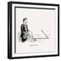 Diagram Showing How to Execute the Perfect Forehand Stroke, 1902-null-Framed Giclee Print