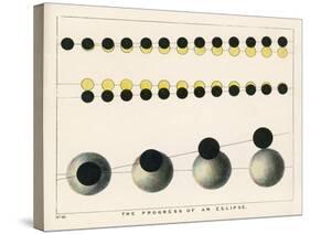 Diagram Showing the Progress of an Eclipse-Charles F. Bunt-Stretched Canvas