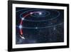 Diagram Showing the Route of Voyager 2-Julian Baum-Framed Photographic Print