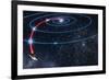 Diagram Showing the Route of Voyager 2-Julian Baum-Framed Photographic Print