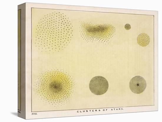 Diagram Showing Various Clusters of Stars-Charles F. Bunt-Stretched Canvas