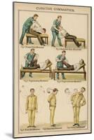 Diagram to Show Methods of Curative 'Gentle Exercise'-null-Mounted Art Print