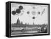 Diagrammatic Illustration of Solar Eclipse-null-Framed Stretched Canvas