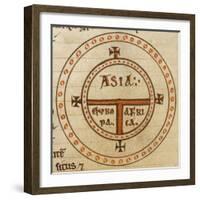Diagrammatic T-O Map-null-Framed Giclee Print