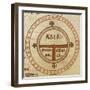 Diagrammatic T-O Map-null-Framed Giclee Print