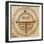 Diagrammatic T-O Map-null-Framed Giclee Print