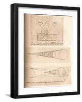 Diagrams illustrating the theories of linear perspective and of light and shade, c1472-c1519 (1883)-Leonardo Da Vinci-Framed Giclee Print