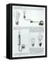 Diagrams of Lightbulbs and Their Brackets-null-Framed Stretched Canvas