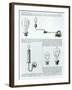 Diagrams of Lightbulbs and Their Brackets-null-Framed Giclee Print