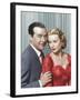 DIAL M FOR MURDER, 1954 directed by ALFRED HITCHCOCK Ray Milland and Grace Kelly (photo)-null-Framed Photo