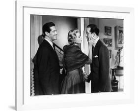 DIAL M FOR MURDER, 1954 directed by ALFRED HITCHCOCK Robert Cummings, Grace Kelly and Ray Milland (-null-Framed Photo