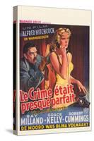 Dial M For Murder, Belgian Movie Poster, 1954-null-Stretched Canvas