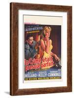 Dial M For Murder, Belgian Movie Poster, 1954-null-Framed Art Print