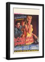 Dial M For Murder, Belgian Movie Poster, 1954-null-Framed Art Print