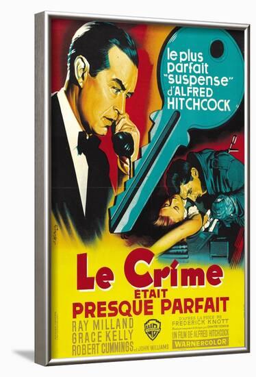 Dial M For Murder, French Movie Poster, 1954-null-Framed Art Print