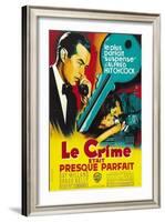 Dial M For Murder, French Movie Poster, 1954-null-Framed Art Print