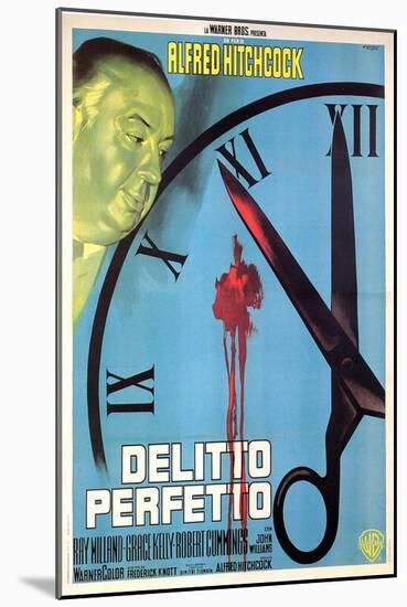 Dial M For Murder, Italian Movie Poster, 1954-null-Mounted Art Print