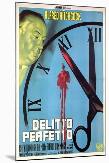 Dial M For Murder, Italian Movie Poster, 1954-null-Mounted Art Print