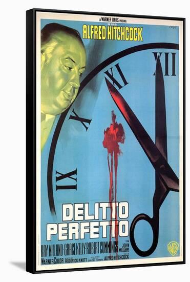 Dial M For Murder, Italian Movie Poster, 1954-null-Framed Stretched Canvas