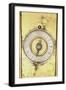 Dial of Gilt Bronze Clock with Large Bronze Bell-null-Framed Giclee Print