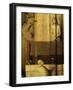 Dialogue Between Christ and Gregory the Great, 540-604 Saint and Pope, Grisaille-Hieronymus Bosch-Framed Giclee Print