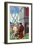 Dialogue Between the Alchemist and Nature, 1516 (Vellum)-Jean Perreal-Framed Giclee Print