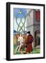 Dialogue Between the Alchemist and Nature, 1516 (Vellum)-Jean Perreal-Framed Giclee Print