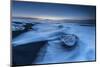 Diamond Beach in Iceland in the Blue Hour in the Morning-Niki Haselwanter-Mounted Photographic Print