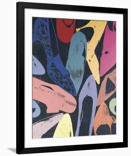 Diamond Dust Shoes, 1980 (lilac, blue, green)-Andy Warhol-Framed Art Print