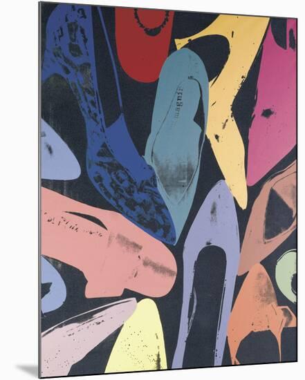 Diamond Dust Shoes, 1980 (lilac, blue, green)-Andy Warhol-Mounted Art Print