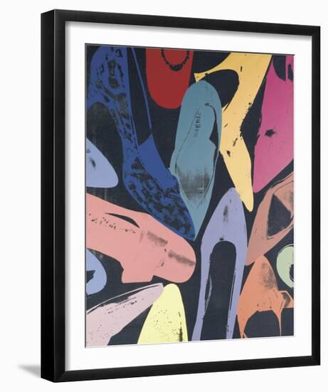 Diamond Dust Shoes, c.1980 (Lilac, Blue, Green)-Andy Warhol-Framed Giclee Print